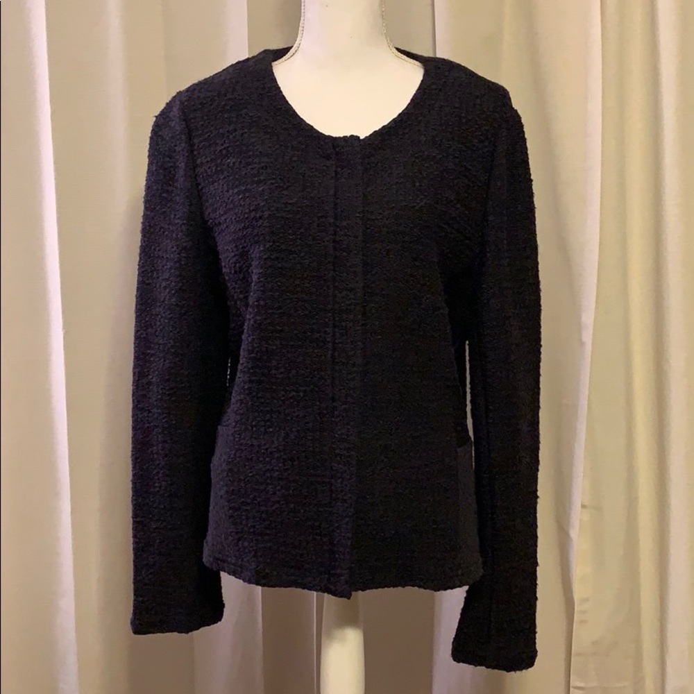 NWT- Loft jacket. Navy with peplum on the back of the jacket. Size XL